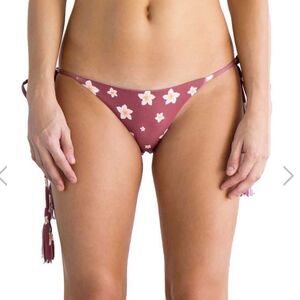 Nirvanic Swim Kaia Bikini Bottom in Plumeria Clay Women’s Size Large